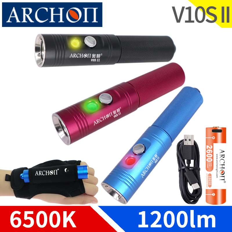 Underwater Flashlight - Archon V10s II Senter Lampu Menyelam
