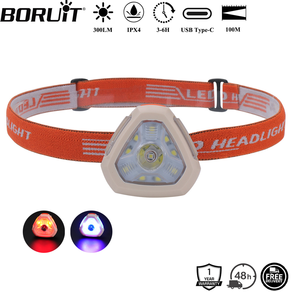 BORUiT 300LM Lampu Kepala LED  - Aquatic Sports Hat ulasan dan harga