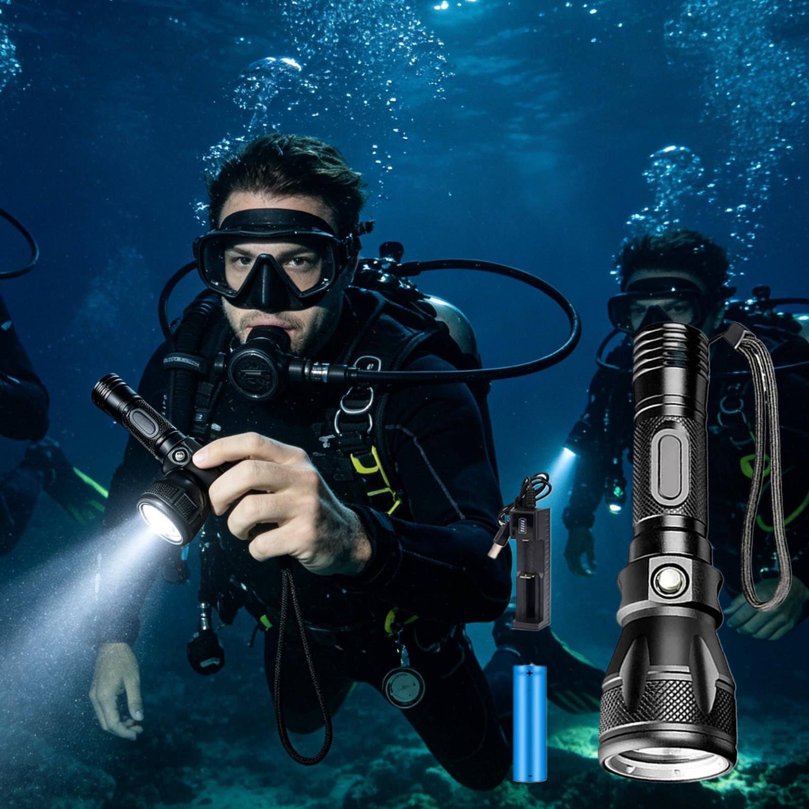 Senter Selam LED 3-Mode, Daya  - Underwater Flashlight ulasan dan harga