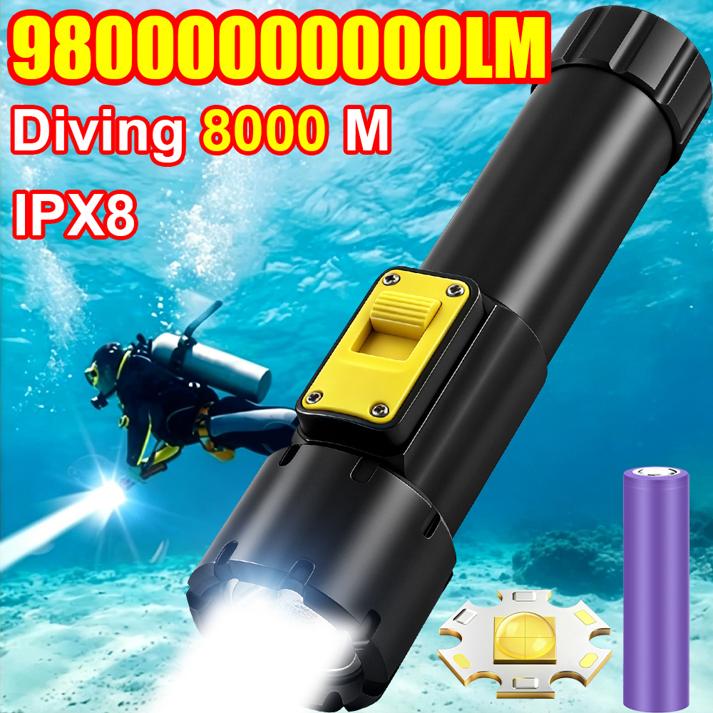 BARU 98000000000LM Senter Sela - Underwater Flashlight ulasan dan harga