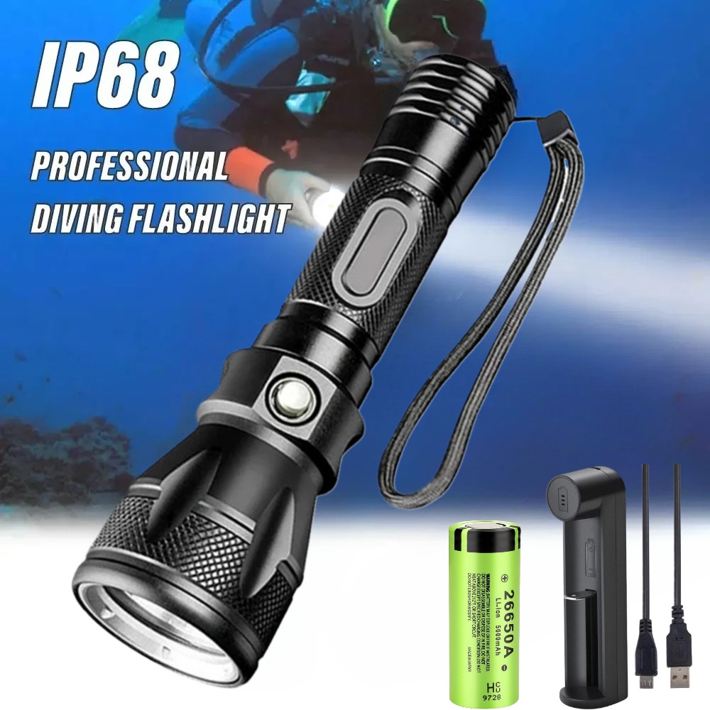 Senter Selam Profesional LED,  - Underwater Flashlight ulasan dan harga